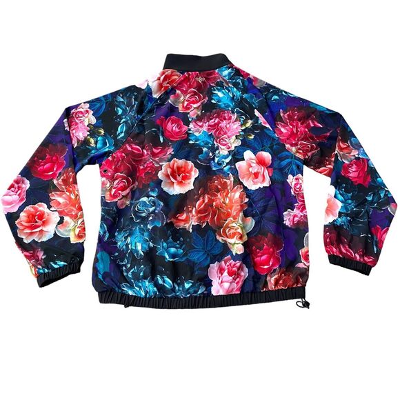 JOHNNY WAS ACTIVE STUDIO FULL ZIP JACKET Size XS But Oversized‎ NWOT Floral $318 - Picture 5 of 12